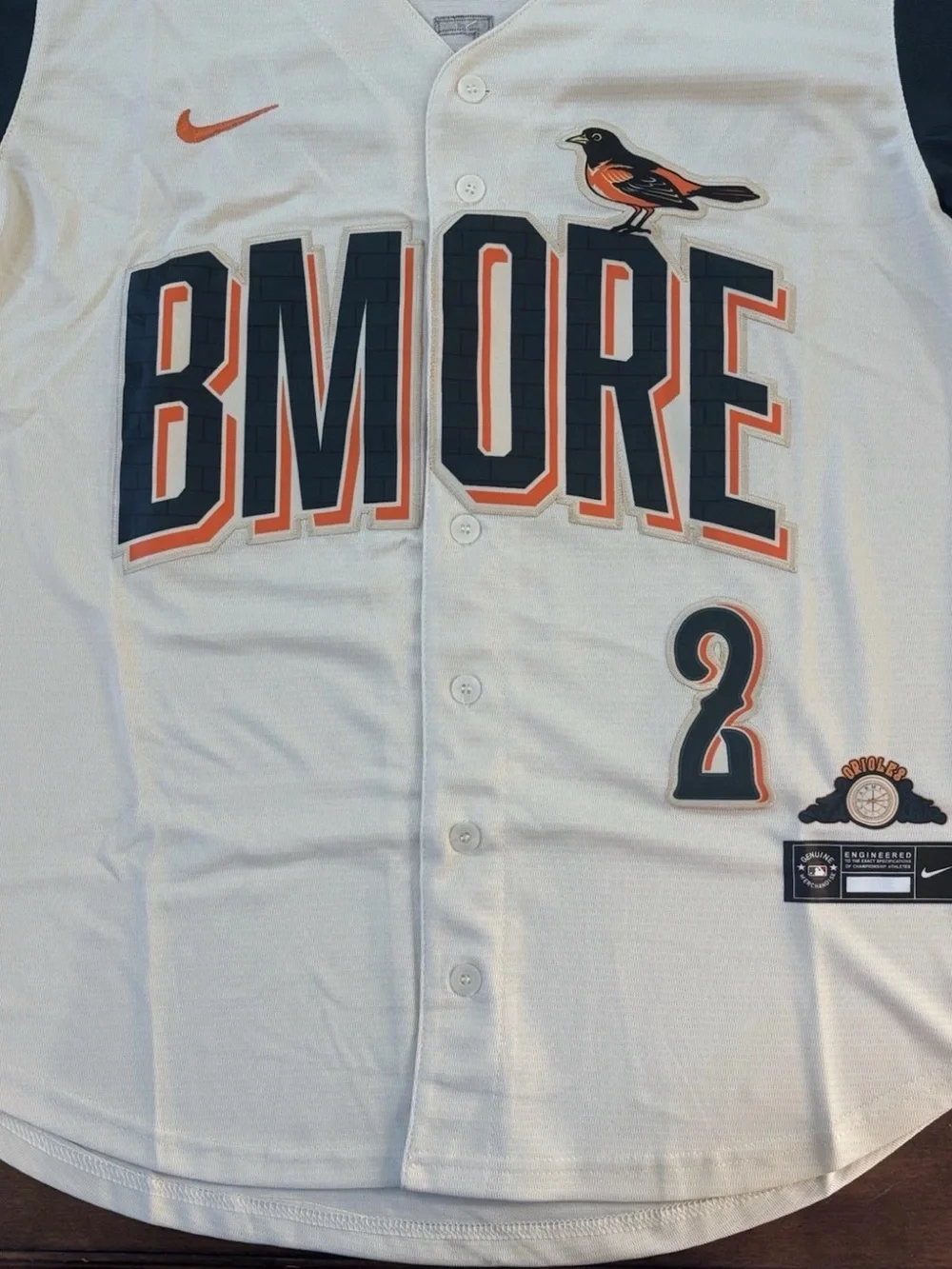 Baltimore Orioles Gunnar Henderson City Connect Jersey 2026 Adult Small